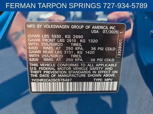Used 2025 Volkswagen Atlas SE AWD/4WD image 23