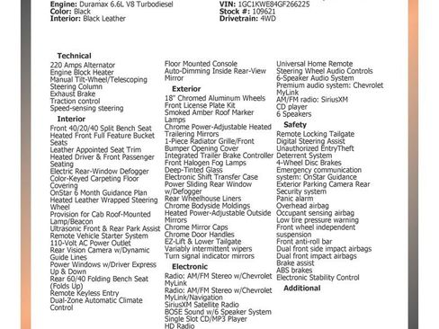 Used 2016 Chevrolet Silverado 2500 LTZ w/ Duramax Plus Package image 34