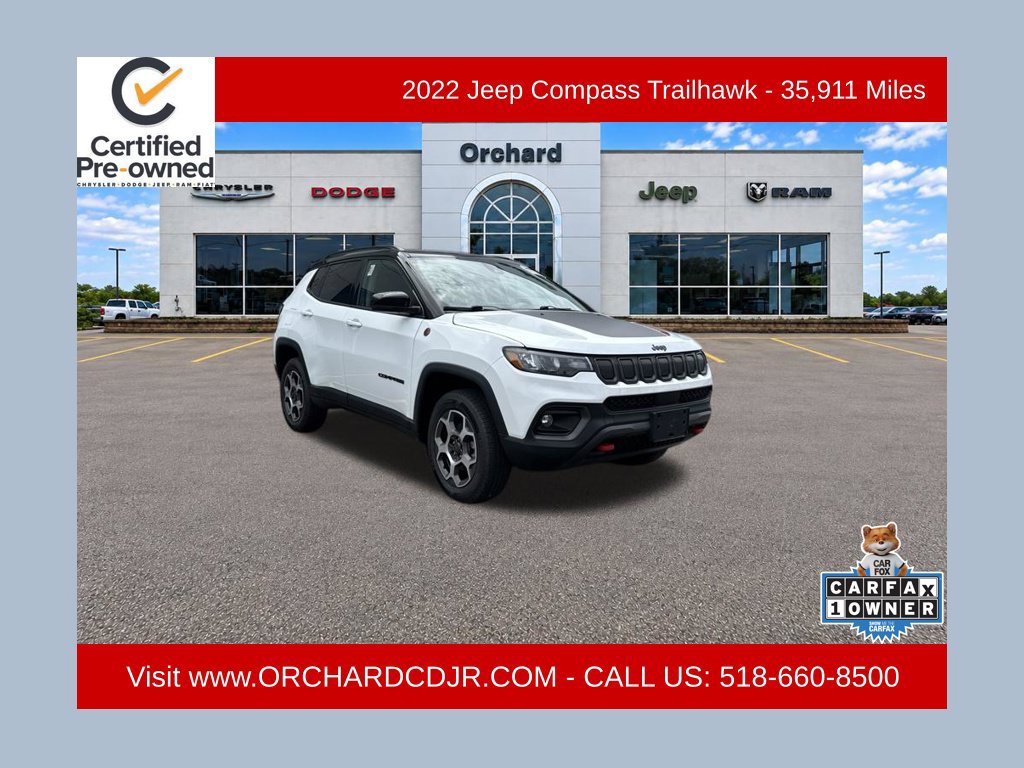 Used 2022 Jeep Compass Trailhawk AWD/4WD 360° Tour