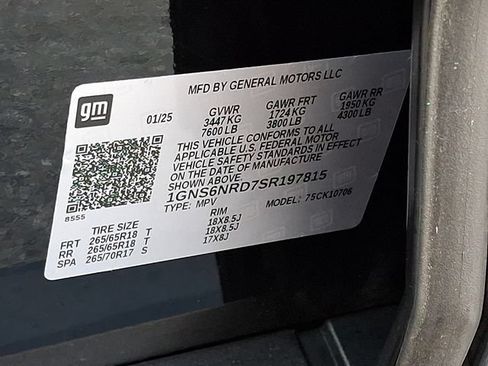 Certified 2025 Chevrolet Tahoe LT AWD/4WD image 26