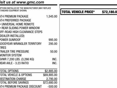 Used 2026 GMC Sierra 1500 AT4 w/ AT4 Premium Package AWD/4WD image 2