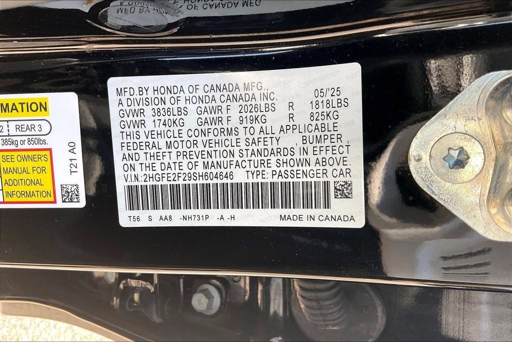Certified 2025 Honda Civic LX image 18