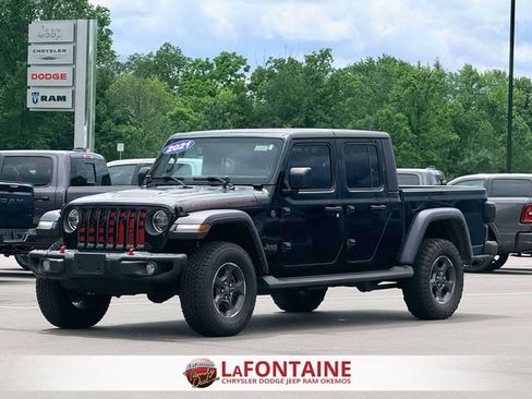 Certified 2021 Jeep Gladiator Rubicon w/ LED Lighting Group AWD/4WD image 1