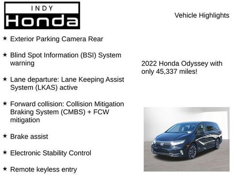 Used 2022 Honda Odyssey EX-L image 7