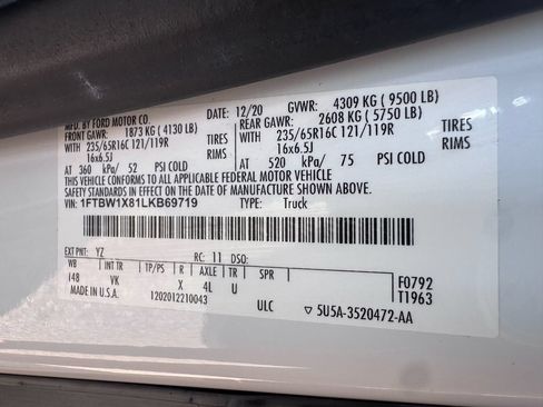 Used 2020 Ford Transit 350 148 High Roof w/ Load Area Protection Package RWD image 46
