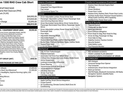 Used 2025 RAM 1500 RHO w/ RHO Level 1 Equipment Group AWD/4WD image 23