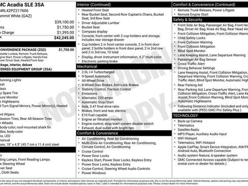 Used 2023 GMC Acadia SLE w/ Driver Convenience Package AWD/4WD image 10