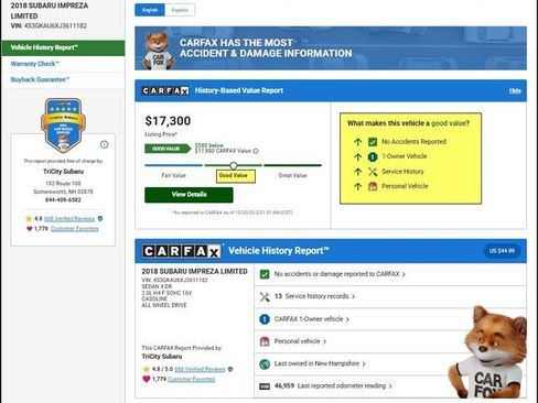 Used 2018 Subaru Impreza 2.0i Limited w/ 50th Anniversary Edition image 11