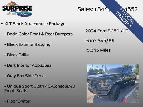 Certified 2024 Ford F150 XLT w/ XLT Black Appearance Package AWD/4WD image 9