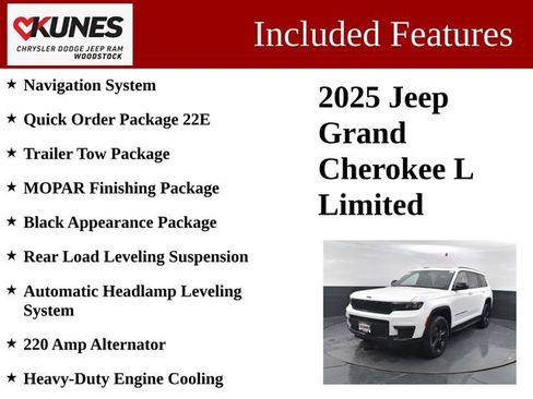 New 2025 Jeep Grand Cherokee L Limited w/ Black Appearance Package image 3