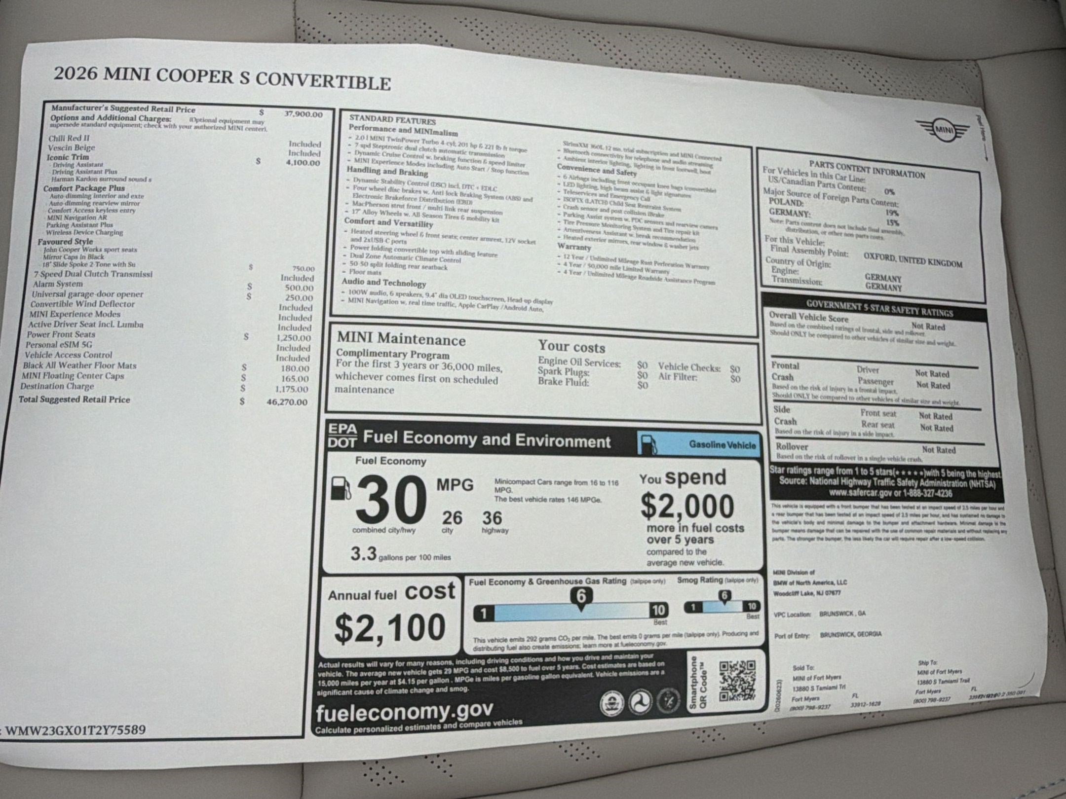 New 2026 MINI Cooper S FWD image 33
