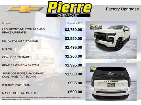 New 2025 Chevrolet Suburban RST w/ RST Capability Package image 13