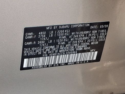 Used 2020 Subaru Outback Premium w/ Popular Package #1 AWD/4WD image 27