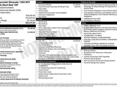 New 2026 Chevrolet Silverado 1500 RST w/ RST All Star Premium Package AWD/4WD image 4