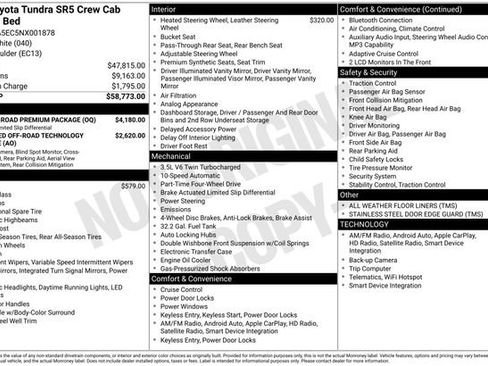 Used 2022 Toyota Tundra SR5 w/ TRD Off-Road Premium Package image 34