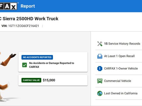 Used 2012 GMC Sierra 2500 W/T RWD image 2