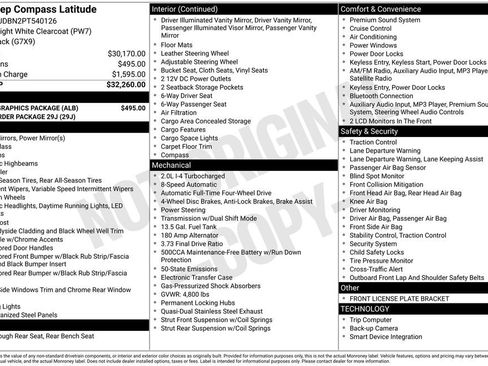 New 2023 Jeep Compass Latitude w/ Mopar Graphics Package image 4