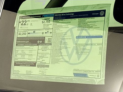 New 2026 Volkswagen Atlas SE image 23