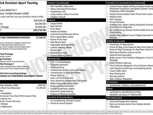 New 2025 Buick Envision Sport Touring image 44