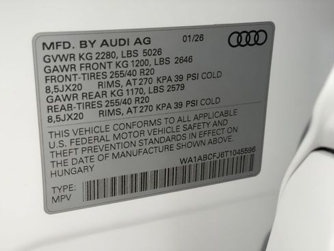 New 2026 Audi Q3 quattro 2.0T image 27