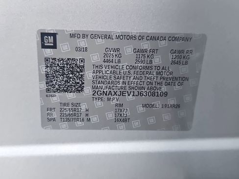 Used 2018 Chevrolet Equinox LT FWD image 33