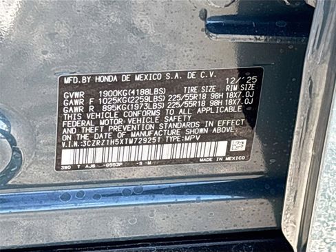 Certified 2026 Honda HR-V Sport image 34