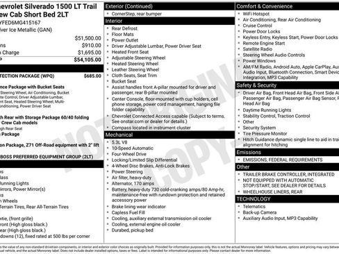 Used 2021 Chevrolet Silverado 1500 LT Trail Boss w/ Bed Protection Package image 6