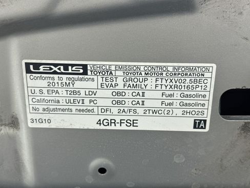 Used 2015 Lexus IS 250 w/ Navigation System Package RWD image 21