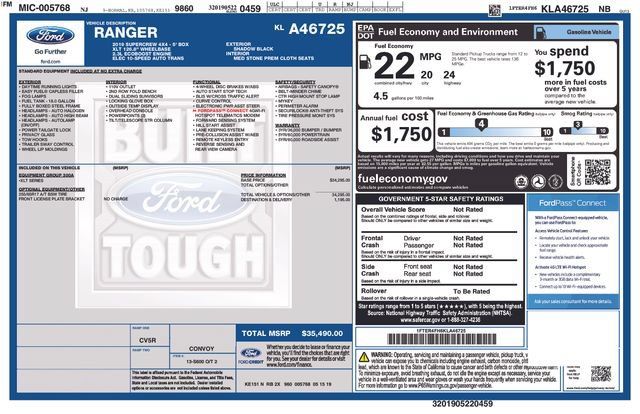 Used 2019 Ford Ranger XLT AWD/4WD image 27