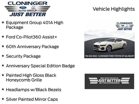 Used 2025 Ford Mustang GT Premium w/ 60th Anniversary Package RWD image 3