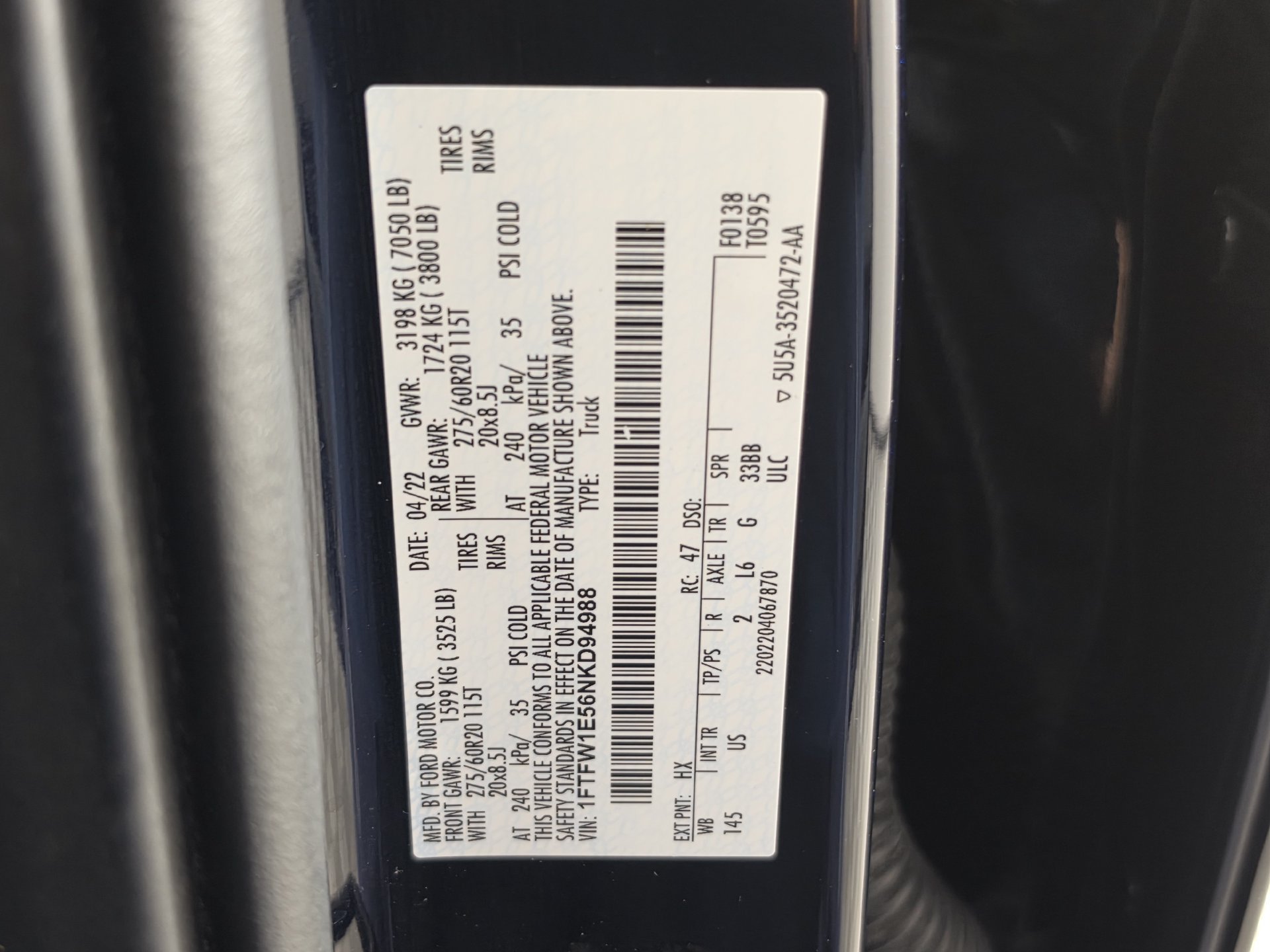 Used 2022 Ford F150 XLT w/ Equipment Group 302A High AWD/4WD image 51