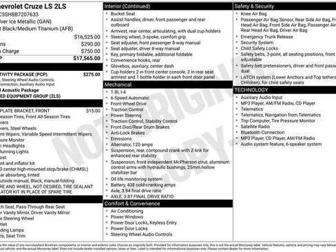 Used 2011 Chevrolet Cruze LS w/ Connectivity Package FWD image 19