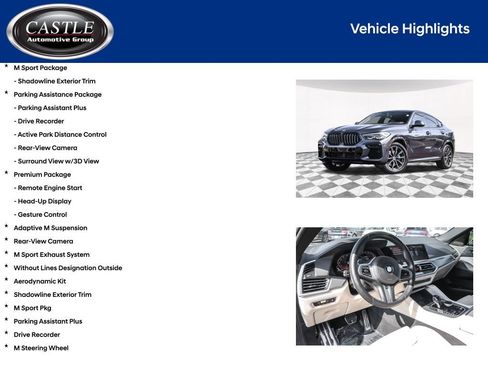 Used 2022 BMW X6 xDrive40i w/ M Sport Package AWD/4WD image 7