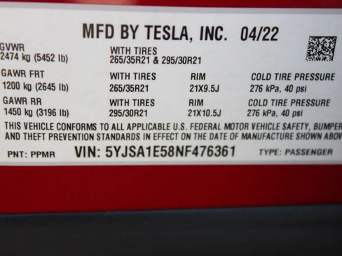 Used 2022 Tesla Model S AWD image 18