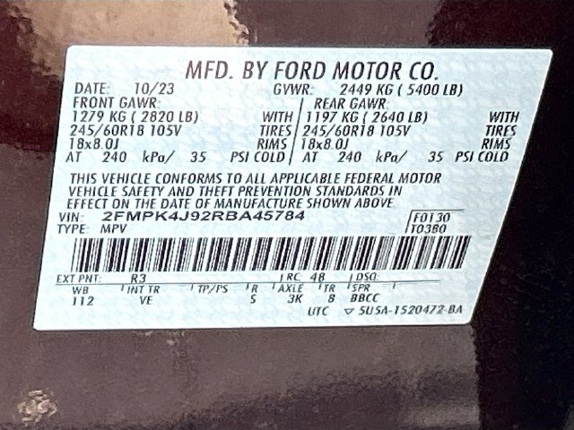 Certified 2024 Ford Edge SEL w/ Convenience Package AWD/4WD image 38