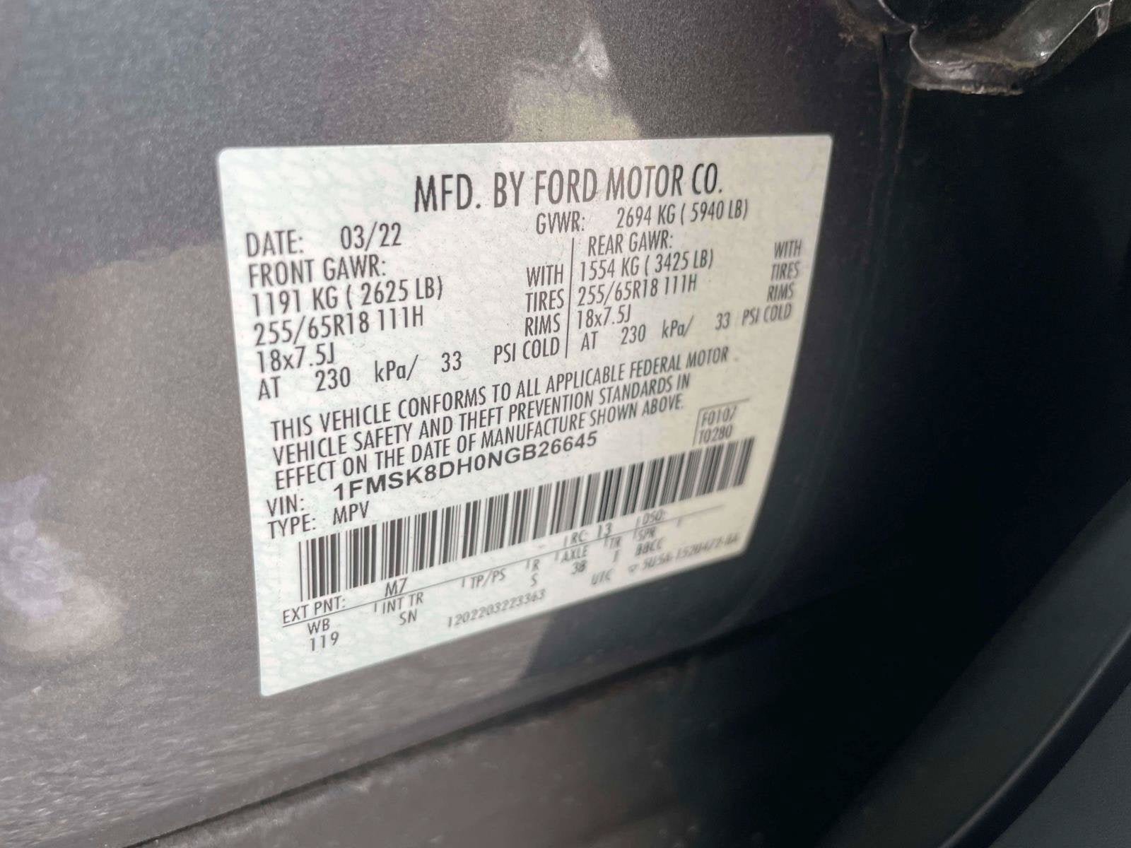 Used 2022 Ford Explorer XLT w/ Equipment Group 202A AWD/4WD image 33