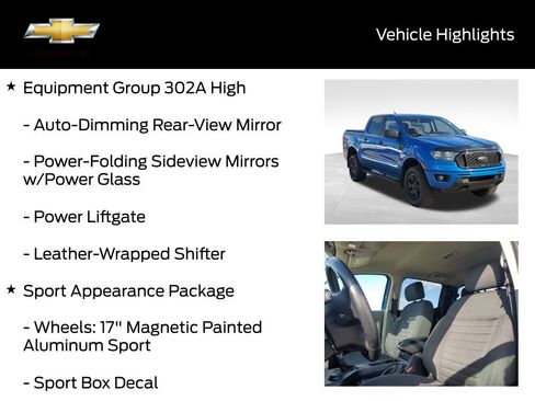 Used 2021 Ford Ranger XLT w/ Equipment Group 302A High image 20