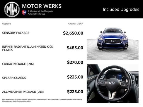 Used 2019 INFINITI Q50 Red Sport 400 w/ Sensory Package image 4