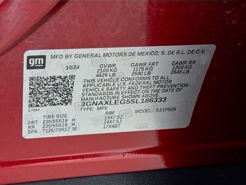 Certified 2025 Chevrolet Equinox RS w/ Safety and Technology Package FWD image 30
