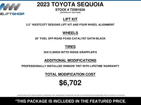 Used 2023 Toyota Sequoia Capstone AWD/4WD image 2