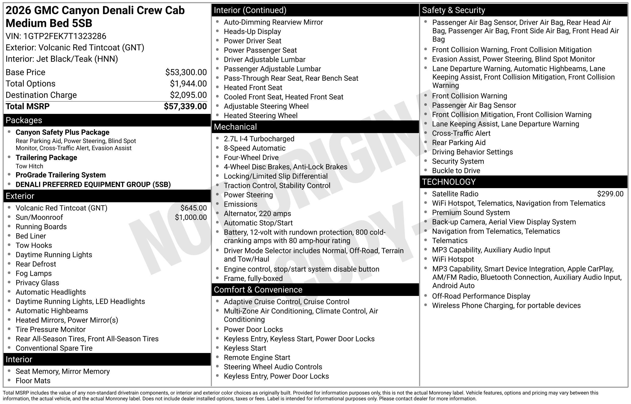 New 2026 GMC Canyon Denali AWD/4WD image 3
