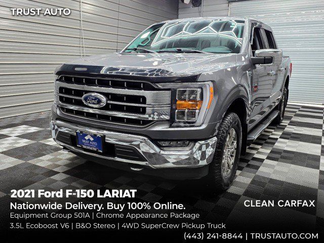 Used 2021 Ford F150 Lariat AWD/4WD image 1