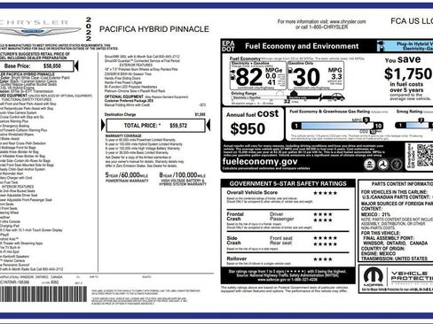 Used 2022 Chrysler Pacifica Pinnacle image 6