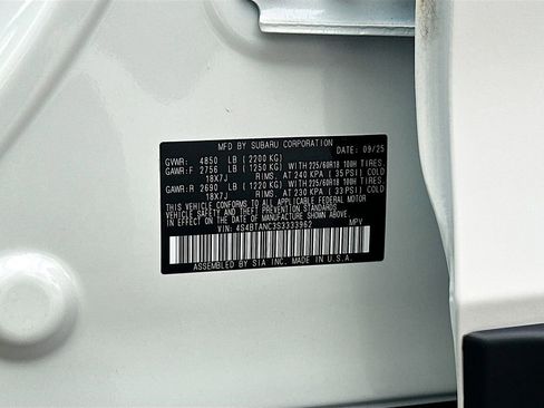 New 2025 Subaru Outback Limited image 33