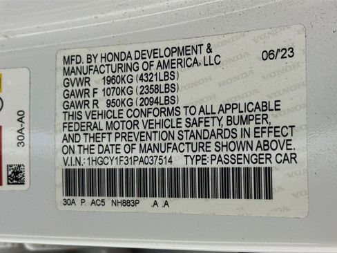 Certified 2023 Honda Accord EX image 37