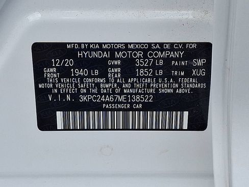 Used 2021 Hyundai Accent SEL FWD image 27