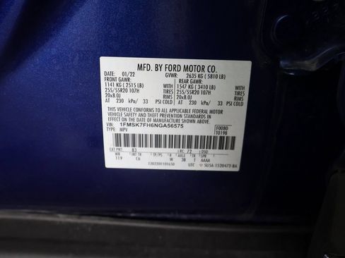 Used 2022 Ford Explorer Limited w/ Equipment Group 301A RWD image 59