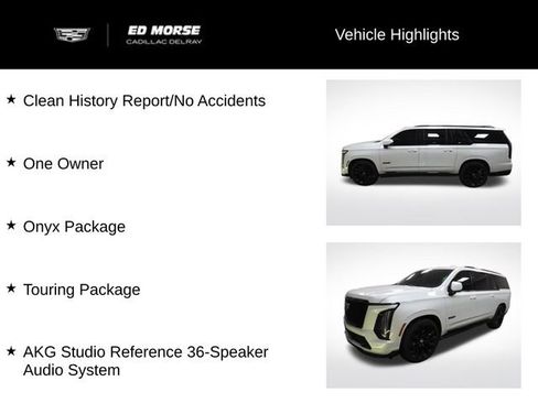 Certified 2025 Cadillac Escalade ESV V w/ LPO, ONYX Package image 31