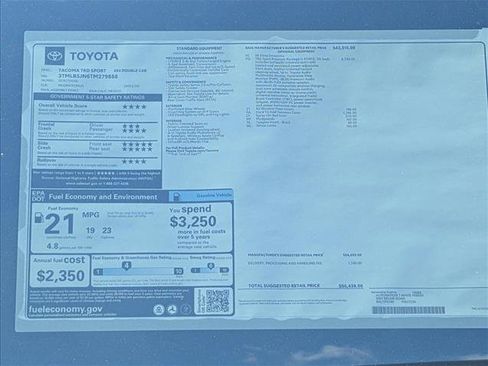 New 2026 Toyota Tacoma TRD Sport AWD/4WD image 18