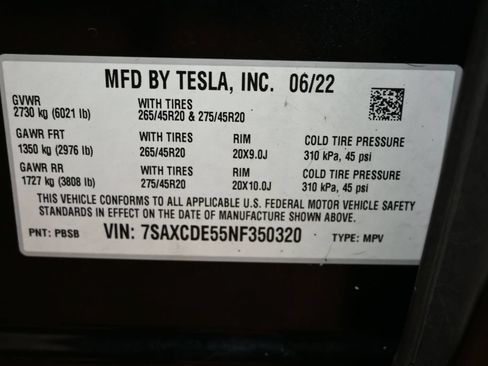 Used 2022 Tesla Model X AWD/4WD image 42